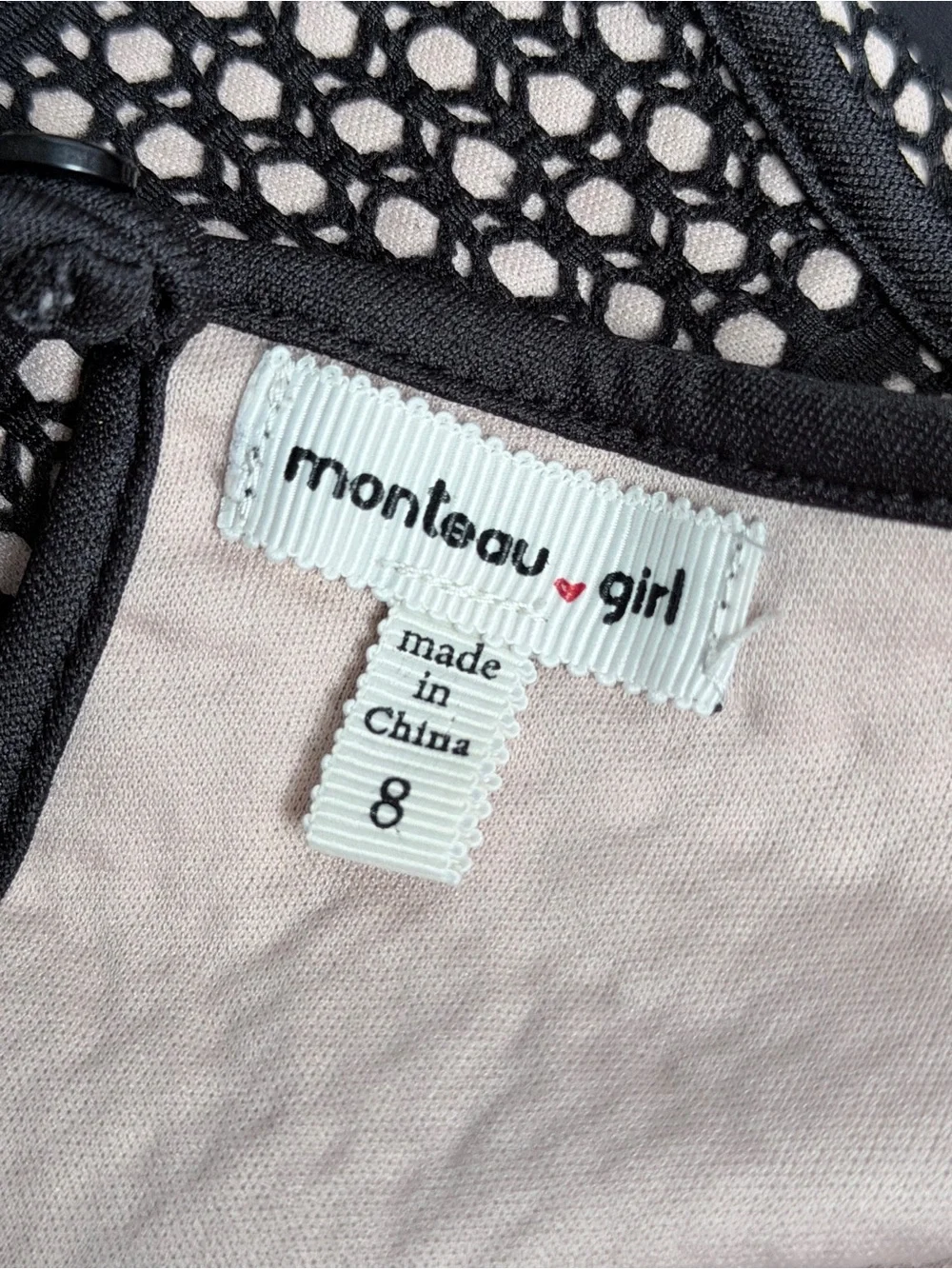 Monteau Black & White Sleeveless Fit and Flare Party Dress